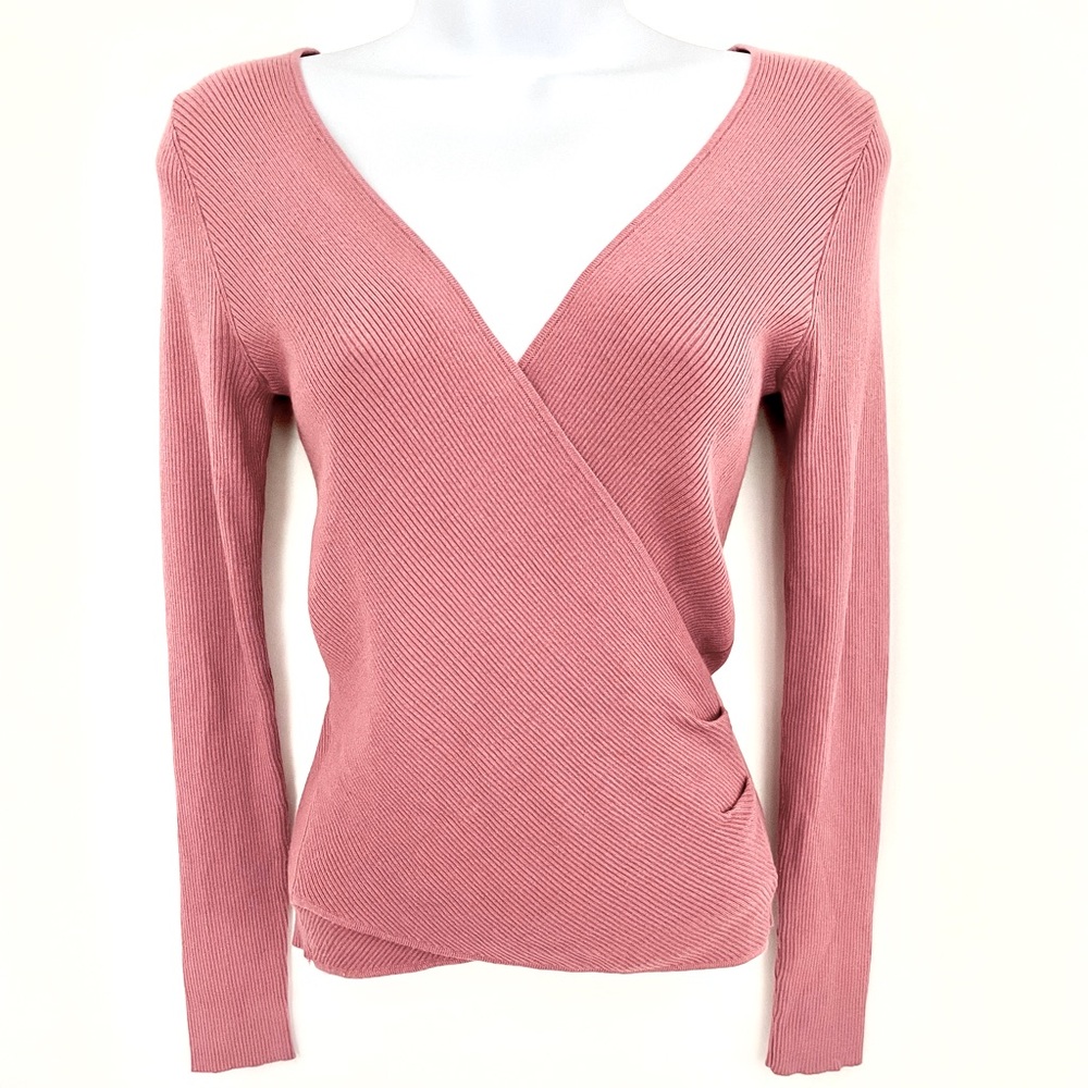 Halogen Surplice V-neck Sweater